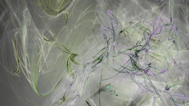 Fantezi kaotik renkli fraktal desen. Soyut Fraktal şekiller. 3D render resimde arka plan veya duvar kağıdı