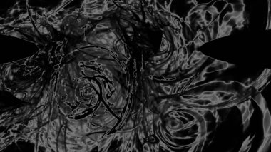 Fantezi kaotik renkli fraktal desen. Soyut Fraktal şekiller. 3D render resimde arka plan veya duvar kağıdı