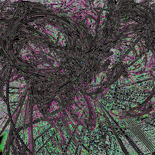 Fantasie chaotische kleurrijke fractale patroon. Abstracte fractale vormen. 3D rendering afbeelding achtergrond of behang — Stockfoto