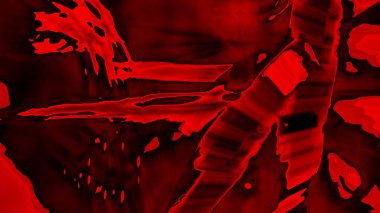 Fantezi kaotik renkli fraktal desen. Soyut Fraktal şekiller. 3D render resimde arka plan veya duvar kağıdı