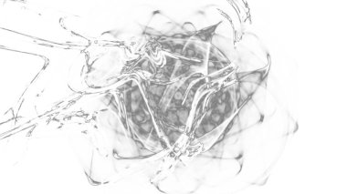 Fantezi kaotik renkli fraktal desen. Soyut Fraktal şekiller. 3D render resimde arka plan veya duvar kağıdı