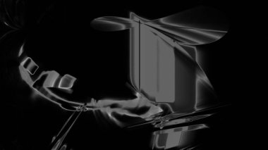 Fantezi kaotik renkli fraktal desen. Soyut Fraktal şekiller. 3D render resimde arka plan veya duvar kağıdı