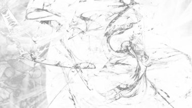 Fantezi kaotik renkli fraktal desen. Soyut Fraktal şekiller. 3D render resimde arka plan veya duvar kağıdı