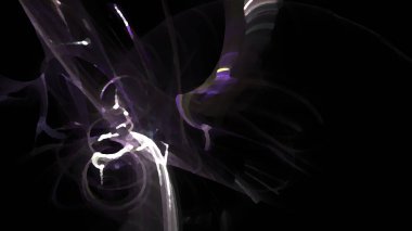 Fantezi kaotik renkli fraktal desen. Soyut Fraktal şekiller. 3D render resimde arka plan veya duvar kağıdı