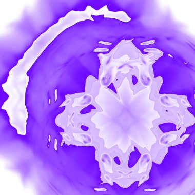 Fantezi kaotik renkli fraktal desen. Soyut Fraktal şekiller. 3D render resimde arka plan veya duvar kağıdı