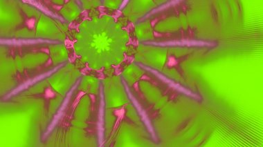 Fantezi kaotik renkli fraktal desen. Soyut Fraktal şekiller. 3D render resimde arka plan veya duvar kağıdı