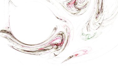 Fantezi kaotik renkli fraktal desen. Soyut Fraktal şekiller. 3D render resimde arka plan veya duvar kağıdı