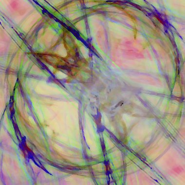 Fantezi kaotik renkli fraktal desen. Soyut Fraktal şekiller. 3D render resimde arka plan veya duvar kağıdı