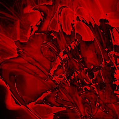 Fantezi kaotik renkli fraktal desen. Soyut Fraktal şekiller. 3D render resimde arka plan veya duvar kağıdı