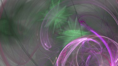 Fantezi kaotik renkli fraktal desen. Soyut Fraktal şekiller. 3D render resimde arka plan veya duvar kağıdı