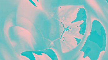 Fantezi kaotik renkli fraktal desen. Soyut Fraktal şekiller. 3D render resimde arka plan veya duvar kağıdı