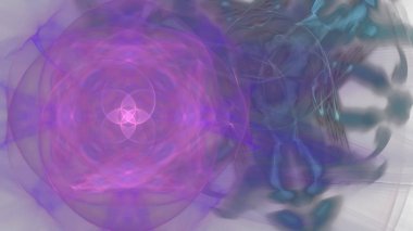 Fantezi kaotik renkli fraktal desen. Soyut Fraktal şekiller. 3D render resimde arka plan veya duvar kağıdı