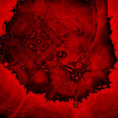 Fantezi kaotik renkli fraktal desen. Soyut Fraktal şekiller. 3D render resimde arka plan veya duvar kağıdı