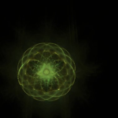 Fantezi kaotik renkli fraktal desen. Soyut Fraktal şekiller. 3D render resimde arka plan veya duvar kağıdı