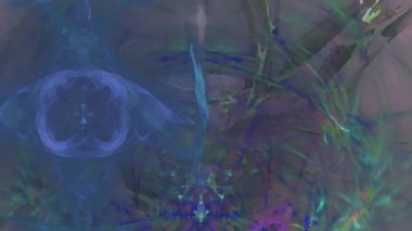 Fantezi kaotik renkli fraktal desen. Soyut Fraktal şekiller. 3D render resimde arka plan veya duvar kağıdı