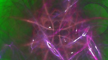 Fantezi kaotik renkli fraktal desen. Soyut Fraktal şekiller. 3D render resimde arka plan veya duvar kağıdı