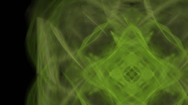 Fantezi kaotik renkli fraktal desen. Soyut Fraktal şekiller. 3D render resimde arka plan veya duvar kağıdı