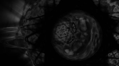 Fantezi kaotik renkli fraktal desen. Soyut Fraktal şekiller. 3D render resimde arka plan veya duvar kağıdı