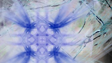 Fantezi kaotik renkli fraktal desen. Soyut Fraktal şekiller. 3D render resimde arka plan veya duvar kağıdı