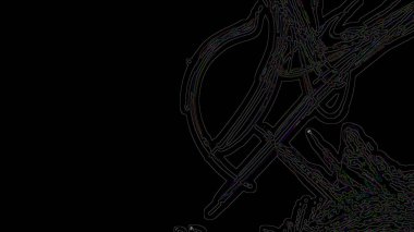 Fantezi kaotik renkli fraktal desen. Soyut Fraktal şekiller. 3D render resimde arka plan veya duvar kağıdı