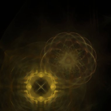 Fantezi kaotik renkli fraktal desen. Soyut Fraktal şekiller. 3D render resimde arka plan veya duvar kağıdı