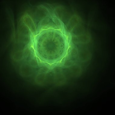 Fantezi kaotik renkli fraktal desen. Soyut Fraktal şekiller. 3D render resimde arka plan veya duvar kağıdı