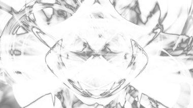 Fantezi kaotik renkli fraktal desen. Soyut Fraktal şekiller. 3D render resimde arka plan veya duvar kağıdı