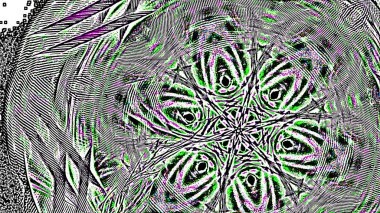 Fantezi kaotik renkli fraktal desen. Soyut Fraktal şekiller. 3D render resimde arka plan veya duvar kağıdı