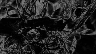 Fantezi kaotik renkli fraktal desen. Soyut Fraktal şekiller. 3D render resimde arka plan veya duvar kağıdı