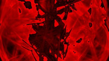 Fantezi kaotik renkli fraktal desen. Soyut Fraktal şekiller. 3D render resimde arka plan veya duvar kağıdı