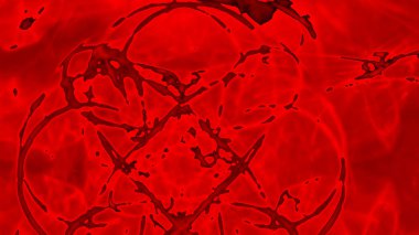 Fantezi kaotik renkli fraktal desen. Soyut Fraktal şekiller. 3D render resimde arka plan veya duvar kağıdı