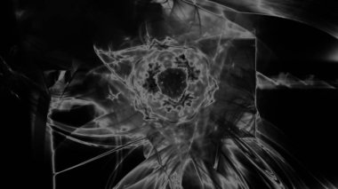 Fantezi kaotik renkli fraktal desen. Soyut Fraktal şekiller. 3D render resimde arka plan veya duvar kağıdı