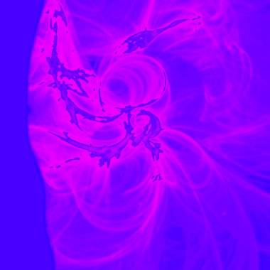 Fantezi kaotik renkli fraktal desen. Soyut Fraktal şekiller. 3D render resimde arka plan veya duvar kağıdı