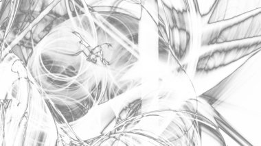 Fantezi kaotik renkli fraktal desen. Soyut Fraktal şekiller. 3D render resimde arka plan veya duvar kağıdı