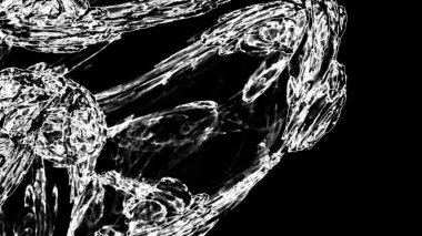 Fantezi kaotik renkli fraktal desen. Soyut Fraktal şekiller. 3D render resimde arka plan veya duvar kağıdı