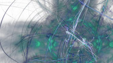 Fantezi kaotik renkli fraktal desen. Soyut Fraktal şekiller. 3D render resimde arka plan veya duvar kağıdı