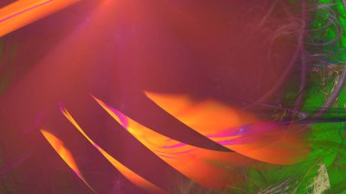 Fantezi kaotik renkli fraktal desen. Soyut Fraktal şekiller. 3D render resimde arka plan veya duvar kağıdı