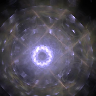 Fantezi kaotik renkli fraktal desen. Soyut Fraktal şekiller. 3D render resimde arka plan veya duvar kağıdı