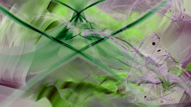 Fantezi kaotik renkli fraktal desen. Soyut Fraktal şekiller. 3D render resimde arka plan veya duvar kağıdı