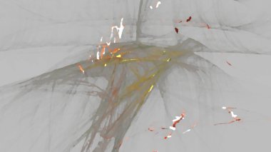 Fantezi kaotik renkli fraktal desen. Soyut Fraktal şekiller. 3D render resimde arka plan veya duvar kağıdı