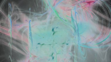 Fantezi kaotik renkli fraktal desen. Soyut Fraktal şekiller. 3D render resimde arka plan veya duvar kağıdı