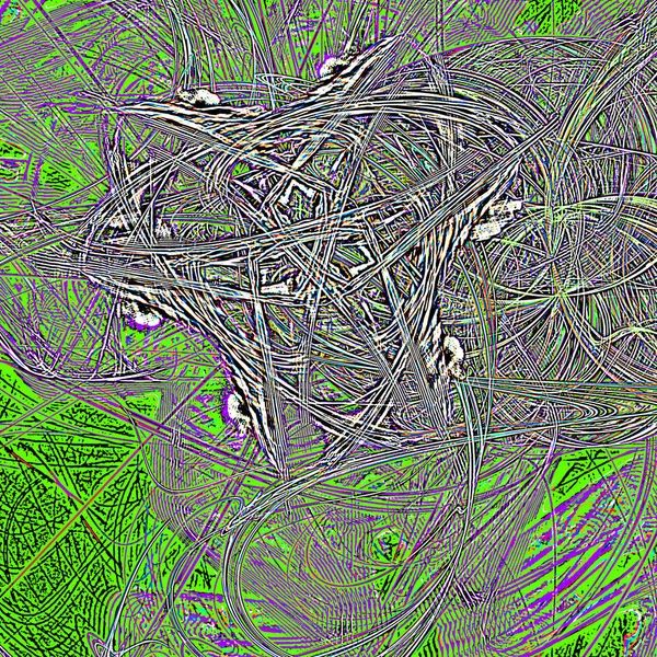 Fantasie chaotische kleurrijke fractale patroon. Abstracte fractale vormen. 3D rendering afbeelding achtergrond of behang — Stockfoto