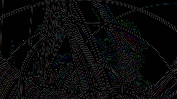 Fantasy chaotyczne Fraktal kolorowy wzór. Abstrakcja Fraktal kształty. 3D renderowania tła ilustracji lub tapeta — Zdjęcie stockowe