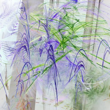 Fantezi kaotik renkli fraktal desen. Soyut Fraktal şekiller. 3D render resimde arka plan veya duvar kağıdı