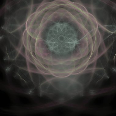 Fantezi kaotik renkli fraktal desen. Soyut Fraktal şekiller. 3D render resimde arka plan veya duvar kağıdı