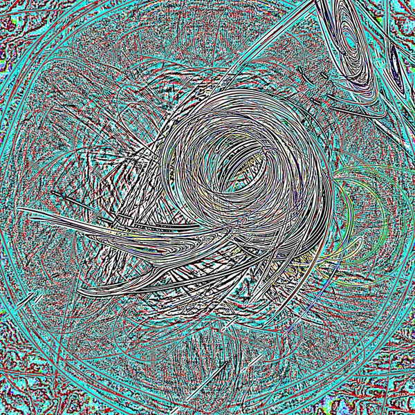 Fantasie chaotische kleurrijke fractale patroon. Abstracte fractale vormen. 3D rendering afbeelding achtergrond of behang — Stockfoto