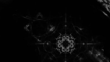 Fantezi kaotik renkli fraktal desen. Soyut Fraktal şekiller. 3D render resimde arka plan veya duvar kağıdı