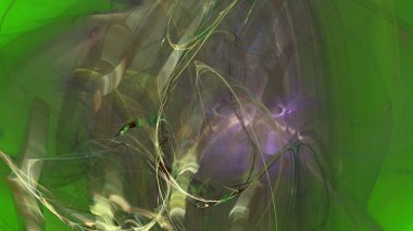 Fantezi kaotik renkli fraktal desen. Soyut Fraktal şekiller. 3D render resimde arka plan veya duvar kağıdı