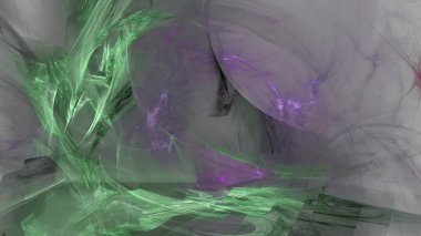 Fantezi kaotik renkli fraktal desen. Soyut Fraktal şekiller. 3D render resimde arka plan veya duvar kağıdı