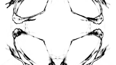 Fantezi kaotik renkli fraktal desen. Soyut Fraktal şekiller. 3D render resimde arka plan veya duvar kağıdı